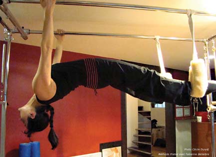 Hanging pull ups on Cadillac